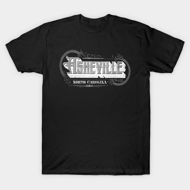 Vintage Asheville, NC T-Shirt by DonDota
